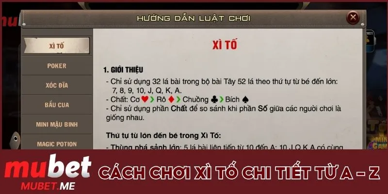 Luật tham gia game chi tiết 