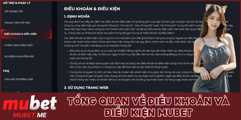 Tổng quan về điều khoản và điều kiện Mubet
